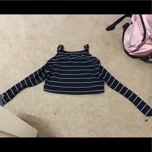 Black and white tank top.